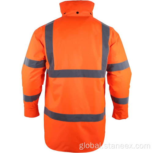 Hi Vis Jacket Custom Logo High Visibility Winter Safety Jacket Manufactory